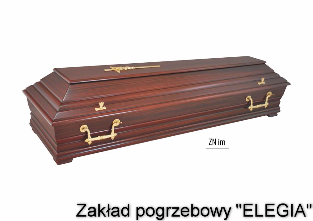 trumna pogrzebowa w asortymencie zakładu pogrzebowego elegia